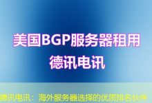 德讯电讯:海外服务器选择的优质排名伙伴-香港服务器